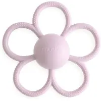 Mushie Rattle Teether Toy purulelu mukana helistin Soft Lilac 1 kpl