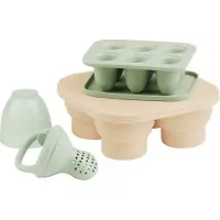 BabyMoov Silicone Containers And Feeder Set - Green - ONE SIZE