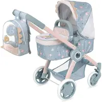 Decuevas 3x1 Taitettava Coco-nukke Jossa Reppu Enintään Nuken Auto Nukke 41x62x70 Cm 48 Cm