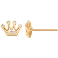Lykken Symbols kultaiset tiara korvakorut