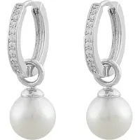 Sno of sweden Core ring korvakorut s/white 1200-5010010