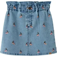 Lil´ Atelier Nmfdeva Loose Dnm Emb Skirt 2024-Es Lil - Blue - 122