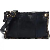 Campomaggi Ebe Crossbody-laukku Nahka 25 cm Sininen