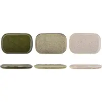 Bloomingville Addison Plate - Khaki green - 22.5X1.5X14.5CM