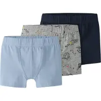 Name it Nmmtights 3P Grey Space Noos - Blue - 86