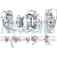 Nissens Kompressori, ilmastointilaite 89443