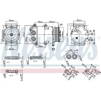 Nissens Kompressori, ilmastointilaite 890392