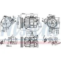 Nissens Kompressori, ilmastointilaite 89463