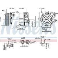 Nissens Kompressori, ilmastointilaite 890179
