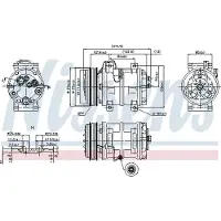 Nissens Kompressori, ilmastointilaite 89317