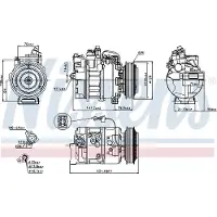 Nissens Kompressori, ilmastointilaite 89208