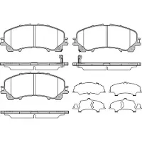 REMSA Jarrupalat Etu, 1407.12 - Nissan - X-trail. Renault - Koleos. Infiniti - Q50