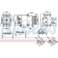 Nissens Kompressori, ilmastointilaite 890216