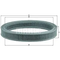 MAHLE ORIGINAL Ilmansuodatin Mahle, LX 332 - Ford - Fiesta, Escort, Orion, Courier