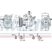 Nissens Kompressori, ilmastointilaite 89399