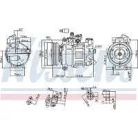 Nissens Kompressori, ilmastointilaite 890551