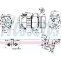 Nissens Kompressori, ilmastointilaite 89327