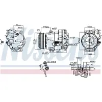 Nissens Kompressori, ilmastointilaite 890266