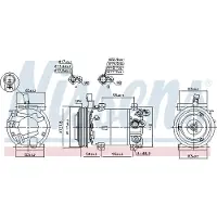 Nissens Kompressori, ilmastointilaite 890682