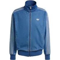 Adidas Track Top Denim Firebird - Medium Vintage Denim, koko Small