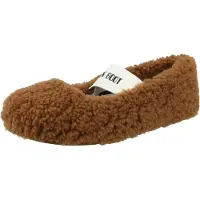 Moon Boot for woman. 80D2400010 Brown shearling leather ballerinas (40), Flat, None, Casual