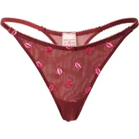 Hunkemoller Frida Hl String T - Burgundy - XS