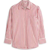 Tommy Hilfiger Pusero 'Ess' ecru / kirsikanpunainen