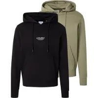 Jack & Jones Collegepaita 'JJESOHO' khaki / musta / valkoinen