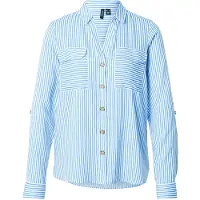 Vero Moda Pusero 'VMBumpy' taivaansininen / valkoinen