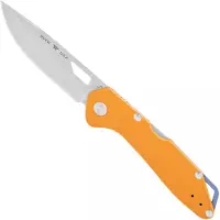 Buck 724 Mustang 0724ORS Bead Blasted 420HC, Orange Aluminum, pocket knife