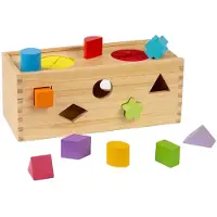 Bigjigs Wooden Mystery box Shape sorter 10 pcs.