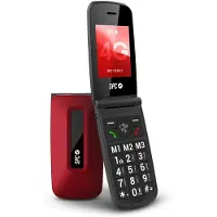 SPC TITAN 2 - Matkapuhelin vanhuksille XL-näppäimillä, 4G, Äänenvoimakkuus 105dB, Punainen