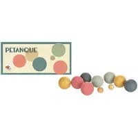 Egmont toys Pétanque-peli - - 4 pelaajaa - Puupallot - Pastellivärit - Ulkokäyttöön