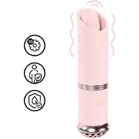 Loveline Mini-vibraattori Luxe, 10 toimintoa, ladattava, vaaleanpunainen