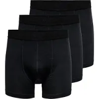 Only & Sons Onsfitz Bamboo Boxer Logo 3-Pack Noos - Black - L