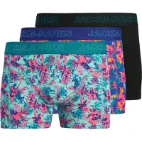 Jack & Jones Jacexotic Leaves Trunks 3 Pack Sn - Multi/patterned - XXL