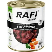 Rafi 24x800g Dog Classic riista koiran märkäruoka