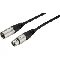 Monacor MECN-2000/SW, XLR (3-nastainen), urosliitin, XLR (3-nastainen), naarasliitin, 20 m, musta