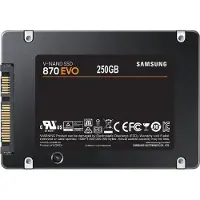 Samsung 870 EVO 250 Gt 2,5" SATA -SSD-levy, musta