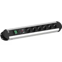 Bachmann Surge power strip 6 sockets 1.7 m silver (331.013)