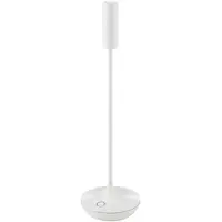 Sigor Nucandle LED ladattava pöytävalaisin, valkoinen, IP54, himmennettävä Nucandle,, Valkoinen/opaali, Olohuone/ruokailutila, Alumiini