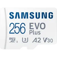 Samsung MB-MC256S, 256 GB, MicroSDXC, UHS-I, 160 MB/s, Class 3 (U3), V30 (MB-MC256SA/EU)