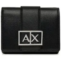 Armani Exchange for woman. XW000360AF12039UC001 Small Wallet Asv black (OSFA), Casual, Polyester
