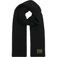 Superdry unisex. Y9310081A Knitted scarf Workwear black (OSFA), Casual, Wool, Recycled Polister, Sustainable