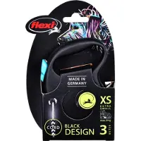 Flexi - Kelatalutin Black Design Cord Sininen, 3m, XS, max 8kg - Koirat - Kaulapannat