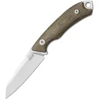 MKM-Maniago Knife Makers MKM Pocket Tango 2 Lambsfoot PT2-GC Green Canvas Micarta fixed knife, David C. Andersen design