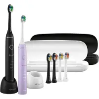 TrueLife SonicBrush Compact sonic-hammasharja Duo Black / Lavender 2 kpl