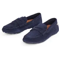 Tommy Hilfiger Flag Soft Suede Driver Loafer - Navy - 41