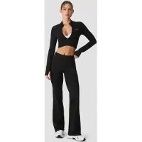 ICANIWILL Define Seamless Cropped Zip Jacket Black