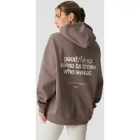 ICANIWILL Everyday Relaxed Hoodie Print Warm Grey